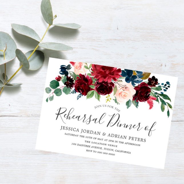 Convite Janto de Ensaios Modernos do Vinho Vermelho Burgun (Criador carregado)