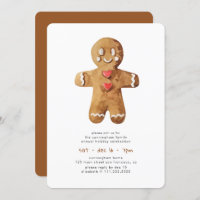 Janto de Feriado Simples Gingerbread Man