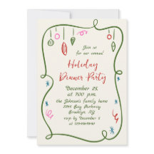 Janto de Férias de Natal Imaginosas Desenhadas à M