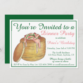 Convite Janto de lavagantes de Newburg Nova Iorque