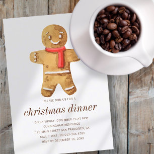Convite Janto de Natal Gingerbread Man