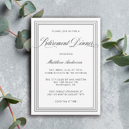 Convite Janto de Reforma Elegante Simples Branco