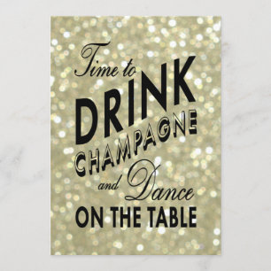 Convite Janto Dourado de ensaio