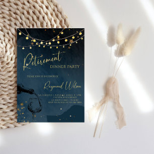 Convite Janto Elegante de Aposentação