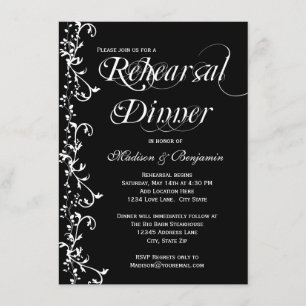 Convite Janto Elegante de Ensaio de Florescência Branca e