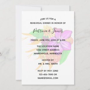 Convite Janto Elegante, Mágico e de Ensaio Floral Negrito