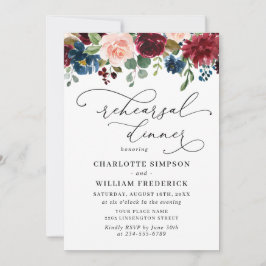 Convite Janto Eucalyptus Rosa Marinho REHEARSAL Burgundy