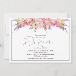 Convite Janto Floral de Ensaio Elegante