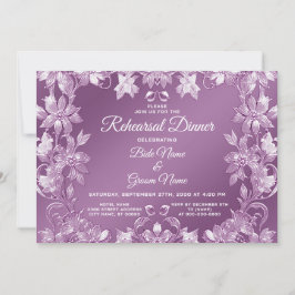 Convite Janto Floral Moderno Lilac