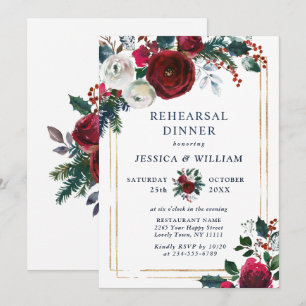 Convite JANTO Foliage REHEARSAL Rosas de inverno da Borgon