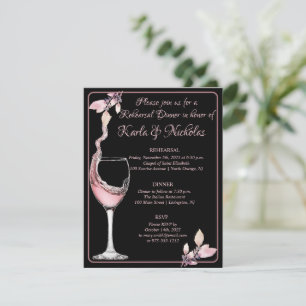 Convite janto Formal de Ensaio em Negro