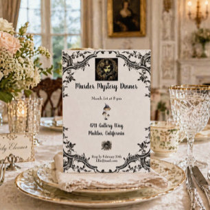 Convite Janto Mistério de Assassinato