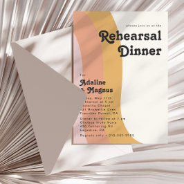 Convite Janto Retro Moderno do Arco-Íris de 70 anos