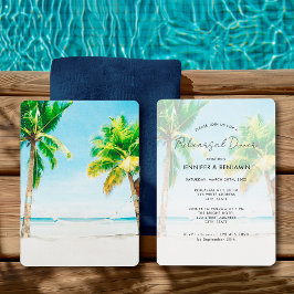 Convite Janto Retro Palm Tree Destination Beach