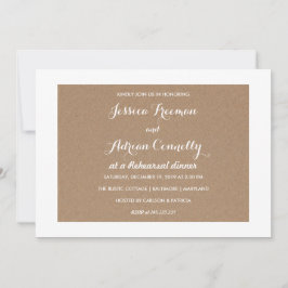 Convite Janto Rustic Brown Kraft - Ensaio por País