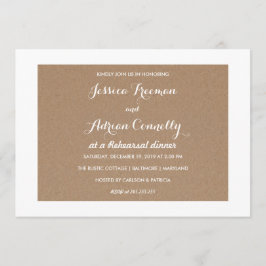 Convite Janto Rustic Brown Kraft - Ensaio por País