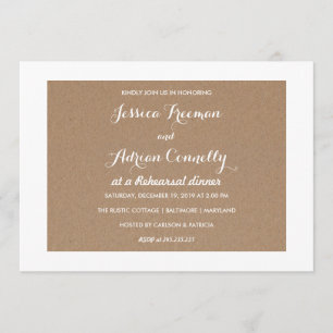 Convite Janto Rustic Brown Kraft - Ensaio por País