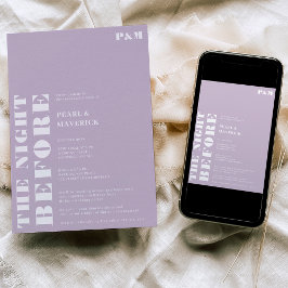 Convite Janto simples de ensaio de casamento de lavandas