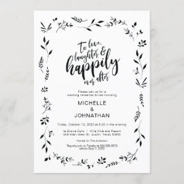 Convite Janto Simples de Ensaio De Casamento Floral