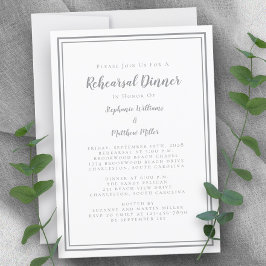 Convite Janto Simples de Ensaio de Casamentos Brancos de C