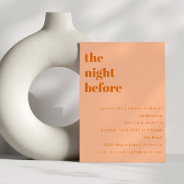 Convite Janto Simples de Ensaio de Pessegueira Mínima Negr