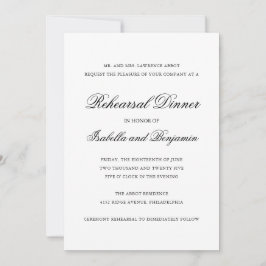 Convite Janto tradicional de ensaio preto e branco