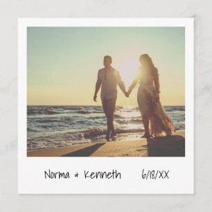 Convite Janto Único de Ensaio de Fotografias Instantâneas