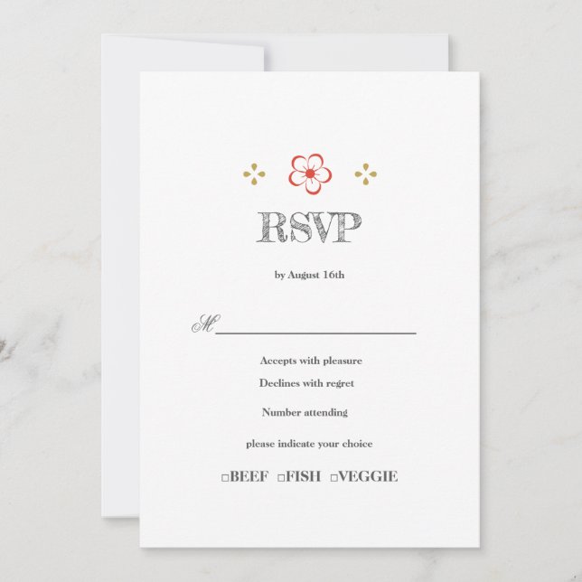 Convite  Japanese Plum Blossom Design (Frente)