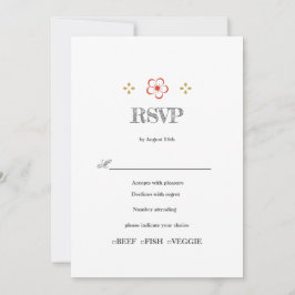 Convite  Japanese Plum Blossom Design