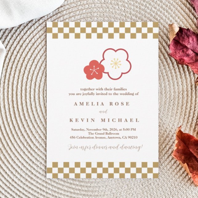 Convite Japanese Touch Bridal (Criador carregado)