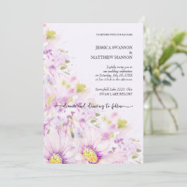 Convite Jardim Boho Floral Primavera Verão