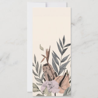 Convite Jardim Botânico Boho - Ilustração Floral