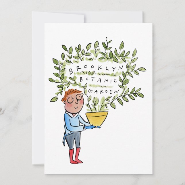 Convite Jardim Botânico Brooklyn (Frente)