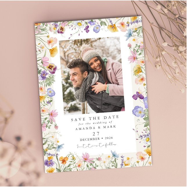 Convite Jardim Botânico de Boho Primavera, Flores Selvagen (Criador carregado)