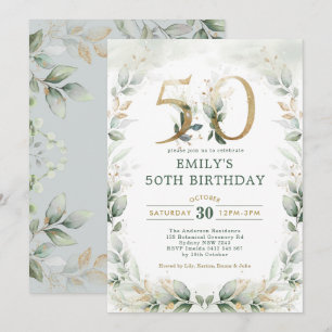 Convite Jardim Botânico Dourado 50º Aniversário