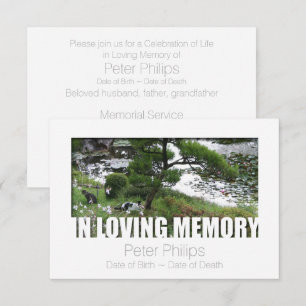 Convite Jardim com gatos adorando Modelo de memória 8