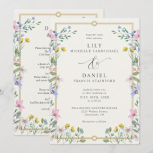 Convite Jardim Country Floral Tudo Em Um Casamento