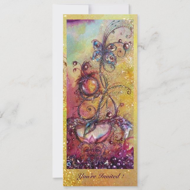 CONVITE JARDIM DA PLANTA DE MANTEIGA MÁGICA DE SOMBRA PERD (Frente)