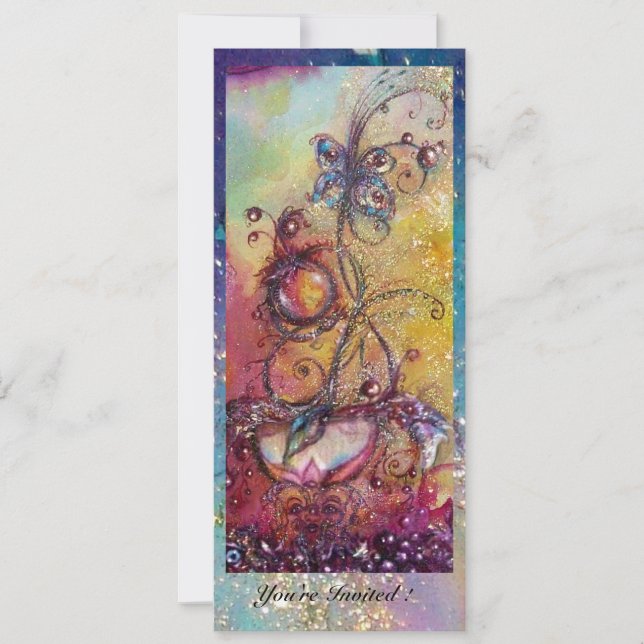 CONVITE JARDIM DA PLANTA DE MANTEIGA MÁGICA DE SOMBRA PERD (Frente)