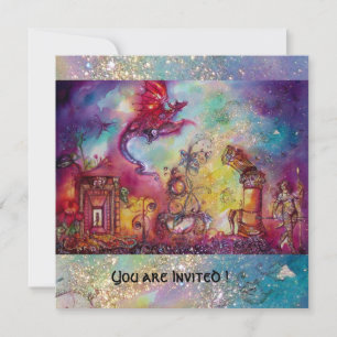 Convite JARDIM DA PLANTA DE SOMBRA PERDIDA - BORBOLHA, azu