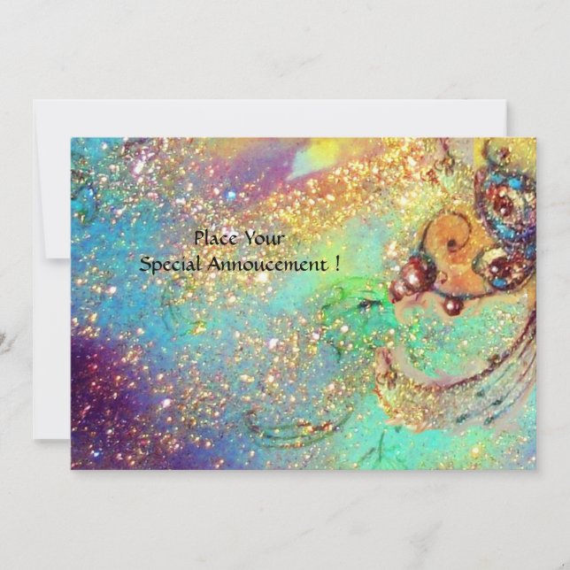 CONVITE JARDIM DA PLANTA MÁGICA DE MANTEIGA DE SOMBRA PERD (Frente)