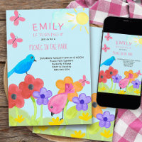 Jardim das Crianças Coloridas da Festa de aniversá