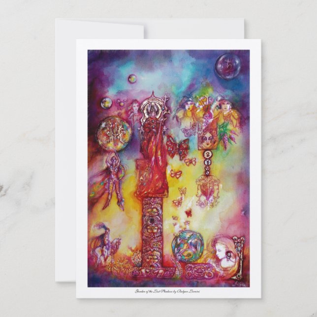 CONVITE JARDIM DAS FADAS DAS SOMBRAS PERDIDAS, BORBOLETAS  (Frente)