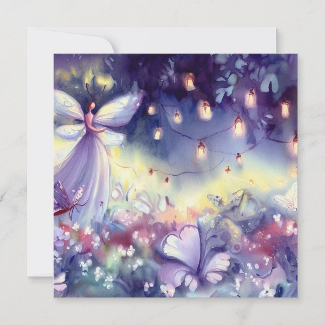 Convite Jardim das Fadas Místicas, Um Chá de fraldas (Frente)