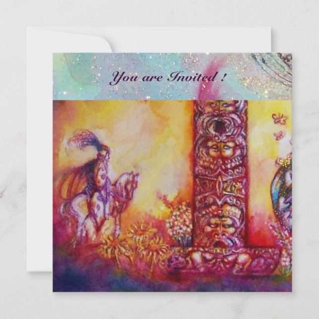 CONVITE JARDIM DAS SOMBRAS PERDIDAS - CAVALEIRO E CAVALO (Frente)