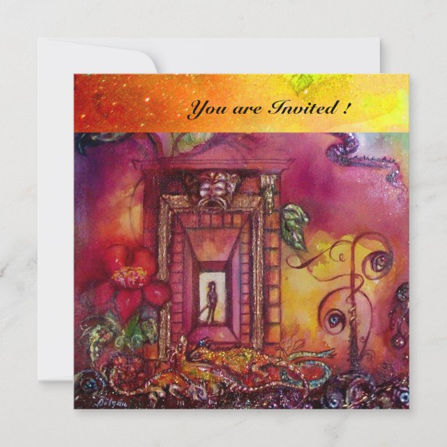 CONVITE JARDIM DAS SOMBRAS PERDIDAS - COBRAS E IGUANAS (Frente)