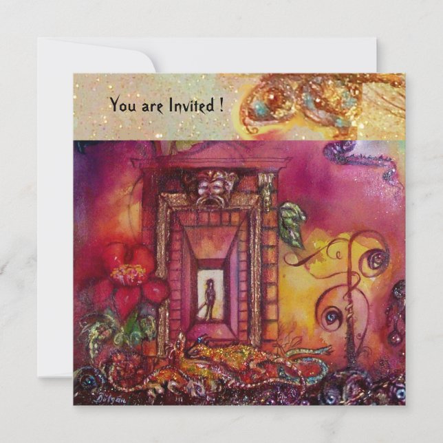 CONVITE JARDIM DAS SOMBRAS PERDIDAS - COBRAS E IGUANAS (Frente)