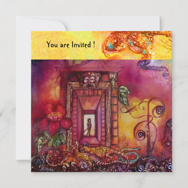 CONVITE JARDIM DAS SOMBRAS PERDIDAS - COBRAS E IGUANAS (Frente)