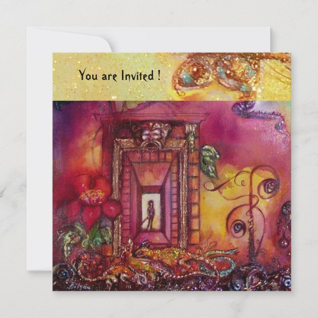 CONVITE JARDIM DAS SOMBRAS PERDIDAS - COBRAS E IGUANAS (Frente)