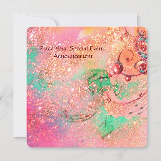 CONVITE JARDIM DAS SOMBRAS PERDIDAS MONOGRAMA DE BORBOLETA (Frente)